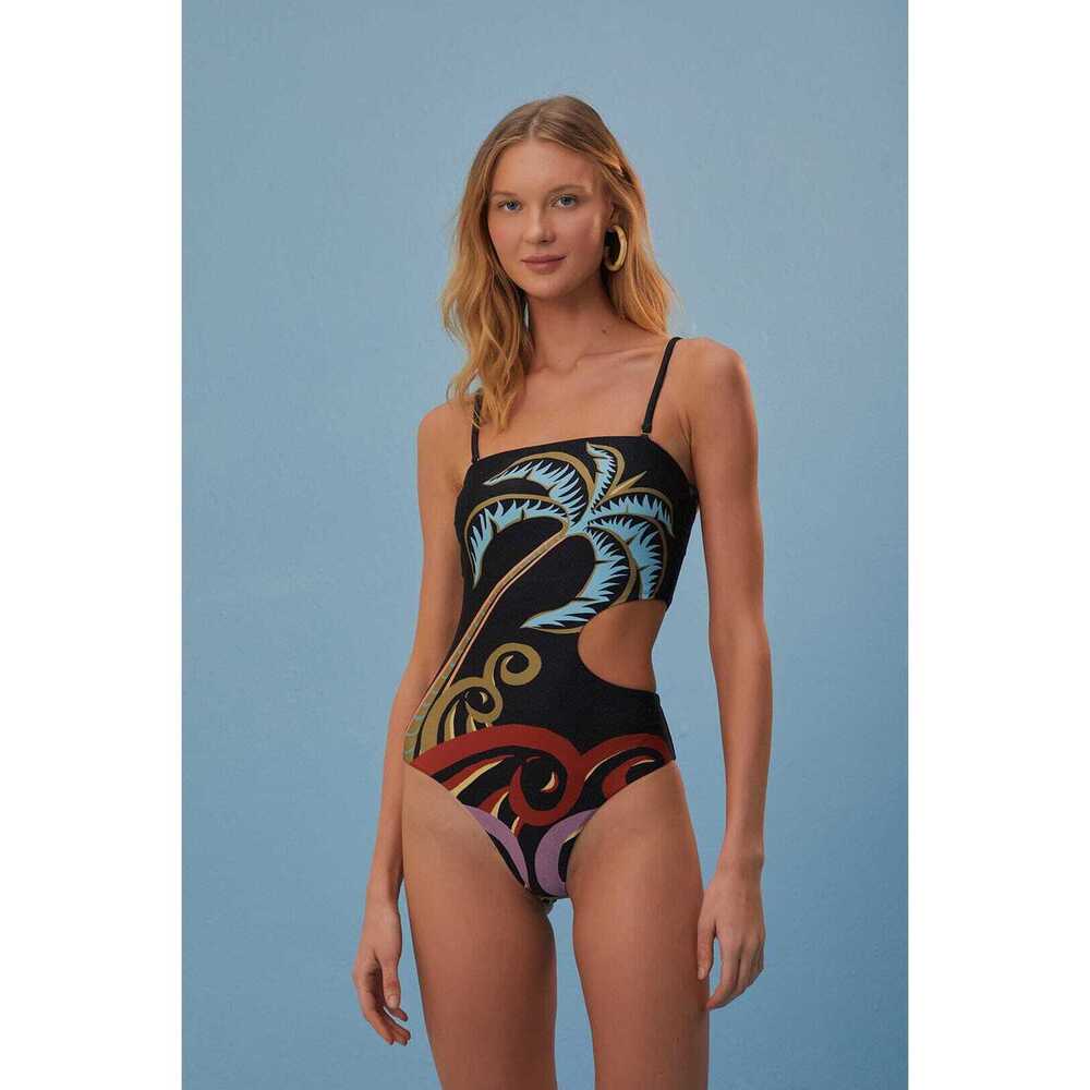 Pineapple Wave One Piece  Swimsuit